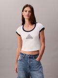 Alb Tricou Cu Maneca Scurta  Femei
