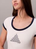 Alb Tricou Cu Maneca Scurta  Femei