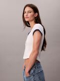 Alb Tricou Cu Maneca Scurta  Femei