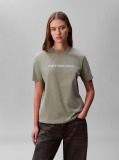 Verde Tricou Cu Maneca Scurta  Femei