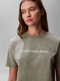 Verde Tricou Cu Maneca Scurta  Femei