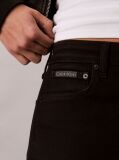 Negru Blugi Skinny Cu Talie Bootcut  Femei
