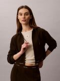 Maro Hanorac Cropped Cu Fermoar Si Tiv Elastic Cu Logo  Femei