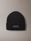 Black Pure Cotton Beanie and Gloves Set  Men