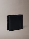 Negru Portofel Compact Din Piele Cu Protectie RFID  Barbati