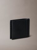 Negru Portofel Pliabil Din Piele Cu Protectie RFID  Barbati