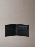 Negru Portofel Pliabil Din Piele Cu Protectie RFID  Barbati