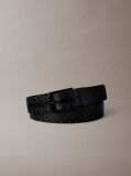 Negru Curea Reversibila Cu Logo  Barbati