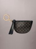 Negru Charm Pentru Geanta Mini Pouch Cu Fermoar Si Emblema Logo  Femei