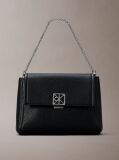 Negru Geanta Crossbody Din Piele Granulata  Femei