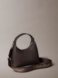 Maro Geanta Crossbody Texturata Cu Logo Pe Bareta  Femei