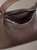 Maro Geanta Crossbody Texturata Cu Logo Pe Bareta  Femei
