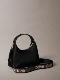 Roz Geanta Crossbody Texturata Cu Logo Pe Bareta  Femei