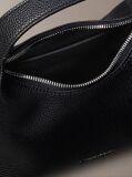 Roz Geanta Crossbody Texturata Cu Logo Pe Bareta  Femei