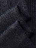Negru Fular Pufos Din Tricot Reiat Cu Monograma Brodata  Femei