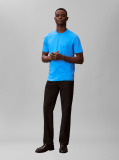 Albastru Tricou Din Bumbac Pima  Barbati