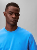Albastru Tricou Din Bumbac Pima  Barbati