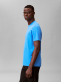 Albastru Tricou Din Bumbac Pima  Barbati