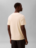 Galben Tricou Din Bumbac Pima  Barbati