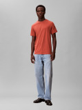 Maro Tricou Slim Din Bumbac Elastic Cu Maneca Scurta  Barbati