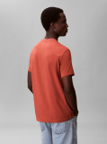 Maro Tricou Slim Din Bumbac Elastic Cu Maneca Scurta  Barbati