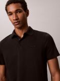 Negru Tricou Polo Slim Din Bumbac Cu Emblema  Barbati