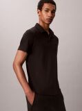 Negru Tricou Polo Slim Din Bumbac Cu Emblema  Barbati