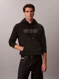Negru Hanorac Din Fleece Cu Logo Grafic Brodat  Barbati