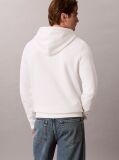 Alb Hanorac Din Fleece Cu Logo Grafic Brodat  Barbati