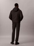 Negru Pantaloni Jogger Din Terry Cu Logo Cauciucat Si Mansete La Glezna  Barbati