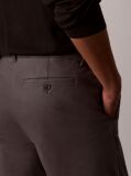 Gri Pantaloni Chino Cu Croiala Conica Din Material Satinat  Barbati