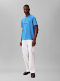 Albastru Tricou Cu Logo Monograma  Barbati