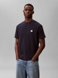 Albastru Tricou Clasic Din Material Waffle  Barbati