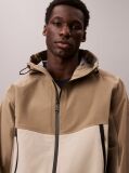 Beige Tech Shell Windbreaker Jacket  Men