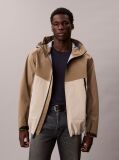 Beige Tech Shell Windbreaker Jacket  Men