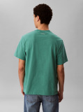 Verde Tricou Cu Emblema Varsity  Barbati