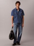 Denim Camasa Denim Cu Maneca Scurta, Croiala Boxy  Barbati