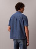 Denim Camasa Denim Cu Maneca Scurta, Croiala Boxy  Barbati