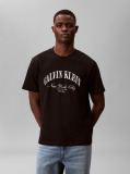 Negru Tricou Cu Logo NYC Brodat   Barbati