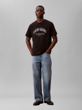 Negru Tricou Cu Logo NYC Brodat   Barbati