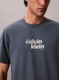 Albastru Tricou Lejer Cu Logo  Barbati