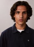 Albastru Tricou Polo Cu Maneca Lunga Si Monograma  Barbati