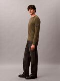 Green Waffle Monologo Long Sleeve T-Shirt  Men