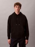 Negru Hanorac Din Terry Premium  Barbati