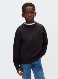 Negru Bluza De Trening Cu Imprimeu Grafic Pe Spate  Baieti