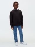 Negru Bluza De Trening Cu Imprimeu Grafic Pe Spate  Baieti