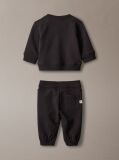 Negru Set Monologo Din Bluza De Trening Si Pantaloni Jogger  Nou-nascuti