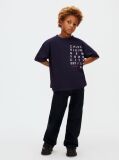 Albastru Tricou Cu Logo  Baieti