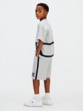 Gri Pantaloni Scurti Relaxati Cu Logo Varsity  Baieti