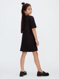 Negru Rochie Tip Tricou  Fete